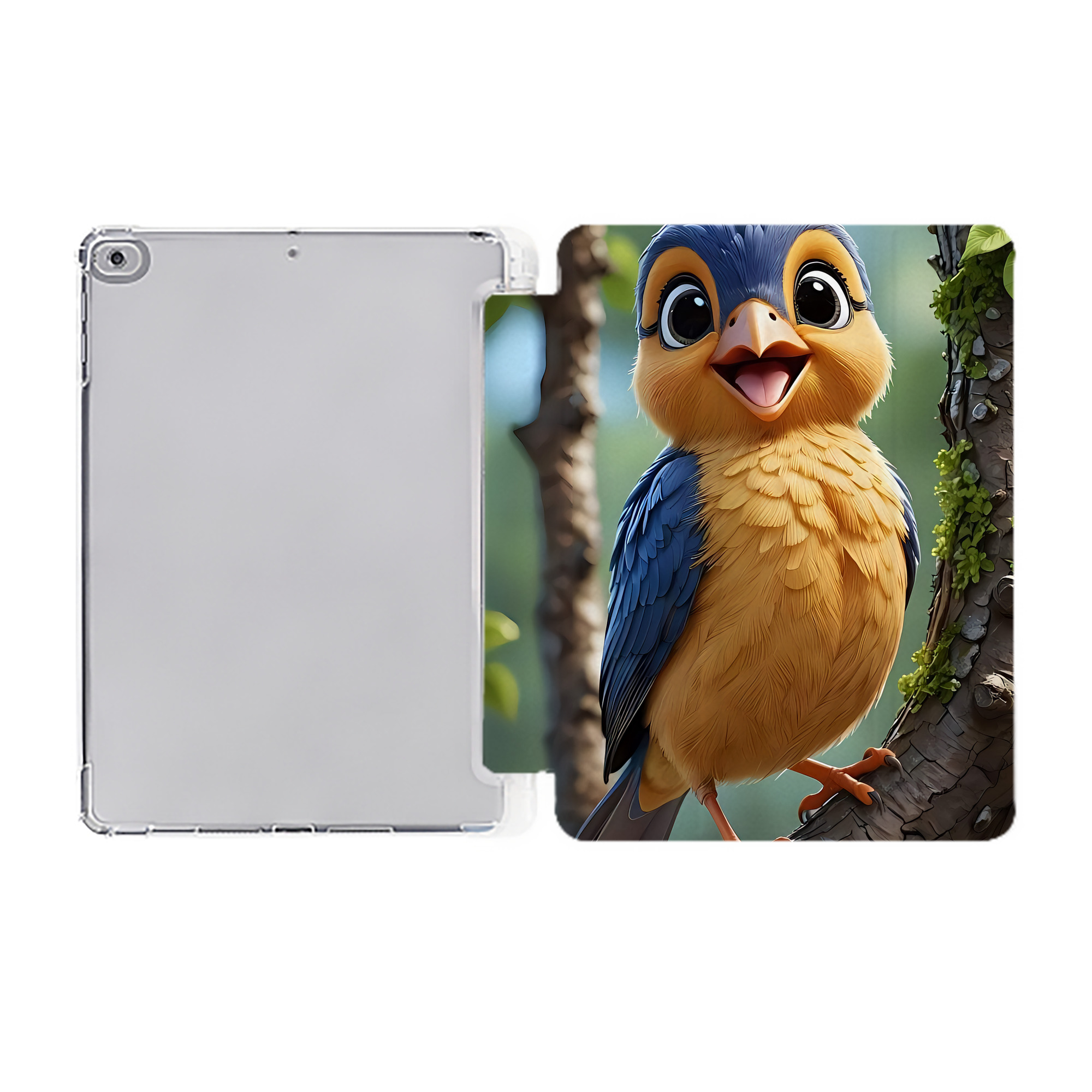 （画像用） Angry Birds アングリーバード IPad ケース ペン収納付き 三つ折りスタンド PUレザー×シリコン 対応機種9.5/10.5/10.9インチ